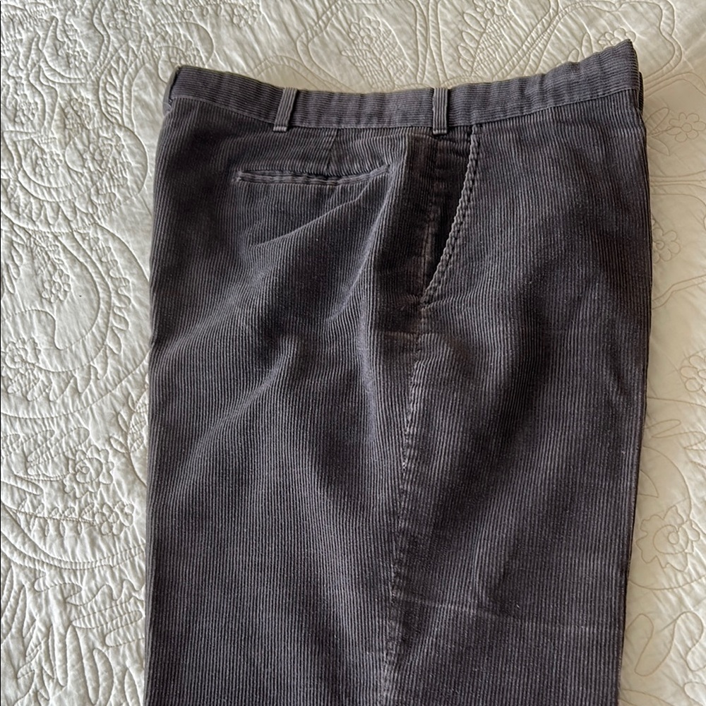 Men's Haggar Gray Corduroy Pants
